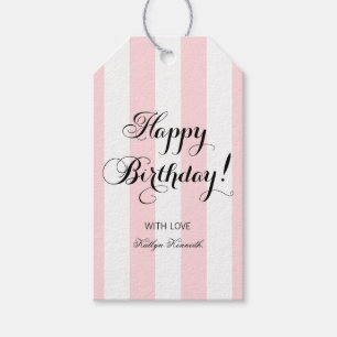 Elegant Happy Birthday Cadeaulabel