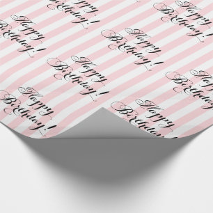 Elegant Happy Birthday Cadeaupapier