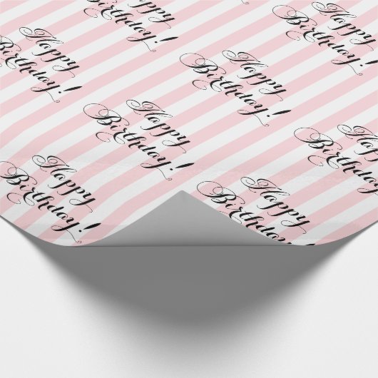 Elegant Happy Birthday Cadeaupapier (Hoek)