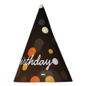 Elegant Happy Birthday in Sparkles Feesthoedjes (Rechts)