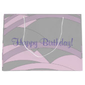 Elegant Happy Birthday Large Cadeautasje (Voorkant)