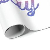 Elegant Happy Birthday Pattern Cadeaupapier (Rol Hoek)