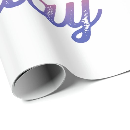 Elegant Happy Birthday Pattern Cadeaupapier (Rol Hoek)