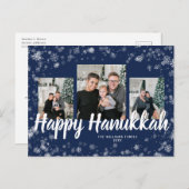 Elegant Happy Chanoeka Briefkaart (Voorkant / Achterkant)