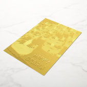 Elegant Happy Diwali Candles Gold Foil Shiny Kaart (Gedraaid)