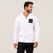 Elegant Happy Diwali Diya Flame Star Wreath Hoodie (Voorkant volledig)