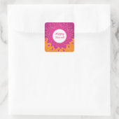 Elegant Happy Diwali Square Sticker (Tas)