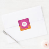 Elegant Happy Diwali Square Sticker (Envelop)