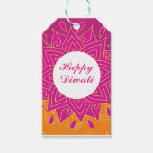 Elegant Happy Diwali Square Sticker Cadeaulabel (Voorkant)