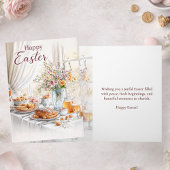 Elegant Happy Easter Card in Soft Pastels Kaart