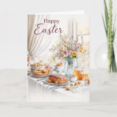 Elegant Happy Easter Card in Soft Pastels Kaart (Voorkant)