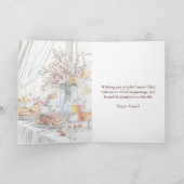 Elegant Happy Easter Card in Soft Pastels Kaart (Binnen)