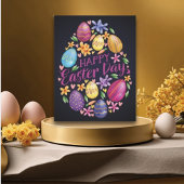 Elegant Happy Easter Day Feestdagenkaart