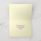 Elegant Happy Easter Folie Wenskaart (Binnenlaag)