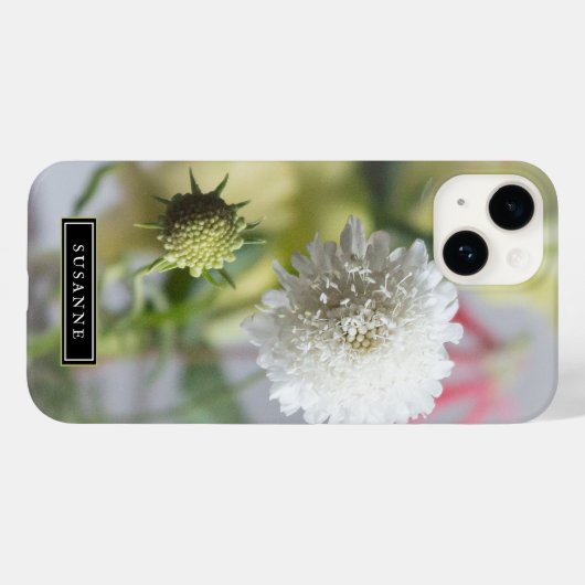 Elegant Happy Flowers iPhone Case (Achterkant (horizontaal))
