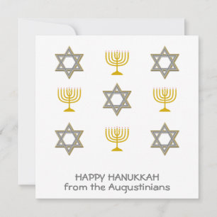 Elegant Happy Hanukkah Feestdagenkaart