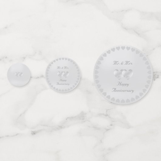 Elegant Happy Jubileum Confetti (Voorkanten)