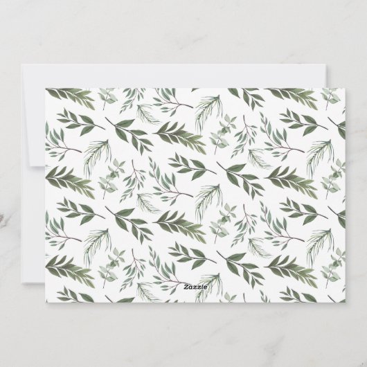 Elegant Happy Modern Overlay Fotokerstmis Feestdagenkaart (Achterkant)