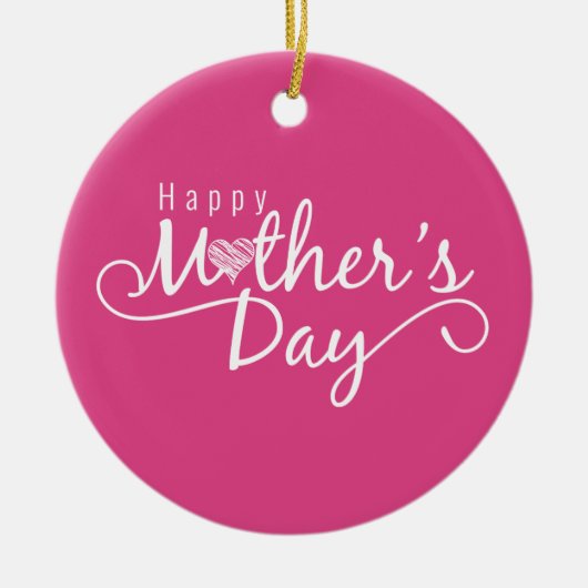 Elegant Happy Moederdag Calligrafie | ORNAMENT (Voorkant)