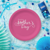 Elegant Happy Moederdag Calligraphy Papier Bord (Feest)