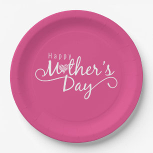 Elegant Happy Moederdag Calligraphy Papier Bord