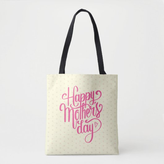 Elegant Happy Moederdag | CANVAS TAS (Voorkant)