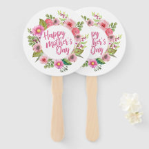 Elegant Happy Moederdag Floral | Handventilator