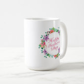 Elegant Happy Moederdag Floral | Klassieke Mok (Voorkant rechts)