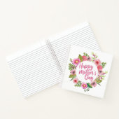 Elegant Happy Moederdag Floral | Laptop Notitieboek (Binnen)