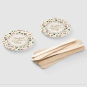 Elegant Happy Moederdag Floral Lijst Hand Fan Handwaaier (Niet-gemonteerd)