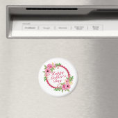 Elegant Happy Moederdag Floral Lijst Magnet (Insitu (Vaatwasser))