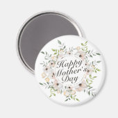 Elegant Happy Moederdag Floral Lijst Magnet (Voorkant / Achterkant)