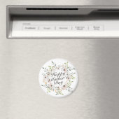 Elegant Happy Moederdag Floral Lijst Magnet (Insitu (Vaatwasser))