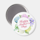 Elegant Happy Moederdag Floral Lijst Magnet (Voorkant / Achterkant)