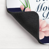 Elegant Happy Moederdag Floral Lijst Mousepad Muismat (Hoek)