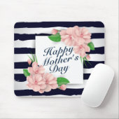 Elegant Happy Moederdag Floral Lijst Mousepad Muismat (Met muis)