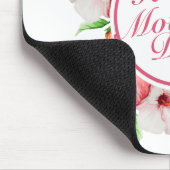 Elegant Happy Moederdag Floral Lijst Mousepad Muismat (Hoek)