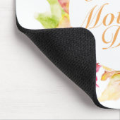 Elegant Happy Moederdag Floral Lijst Mousepad Muismat (Hoek)