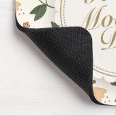 Elegant Happy Moederdag Floral Lijst Mousepad Muismat (Hoek)