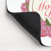 Elegant Happy Moederdag Floral Lijst Mousepad Muismat (Hoek)