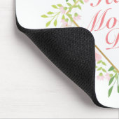 Elegant Happy Moederdag Floral Lijst Mousepad Muismat (Hoek)