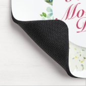 Elegant Happy Moederdag Floral Lijst Mousepad Muismat (Hoek)