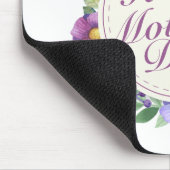 Elegant Happy Moederdag Floral Lijst Mousepad Muismat (Hoek)