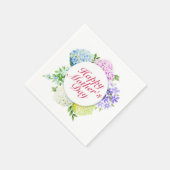 Elegant Happy Moederdag Floral Lijst Napkin Servetten (Hoek)