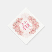 Elegant Happy Moederdag Floral Lijst Napkin Servetten (Hoek)