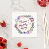 Elegant Happy Moederdag Floral Lijst Napkin Servetten (Insitu)