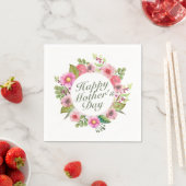 Elegant Happy Moederdag Floral Lijst Napkin Servetten (Insitu)