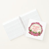 Elegant Happy Moederdag Floral Lijst Notitieboek (Binnen)