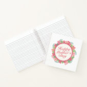 Elegant Happy Moederdag Floral Lijst Notitieboek (Binnen)