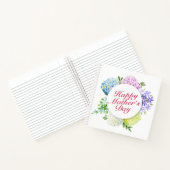 Elegant Happy Moederdag Floral Lijst Notitieboek (Binnen)